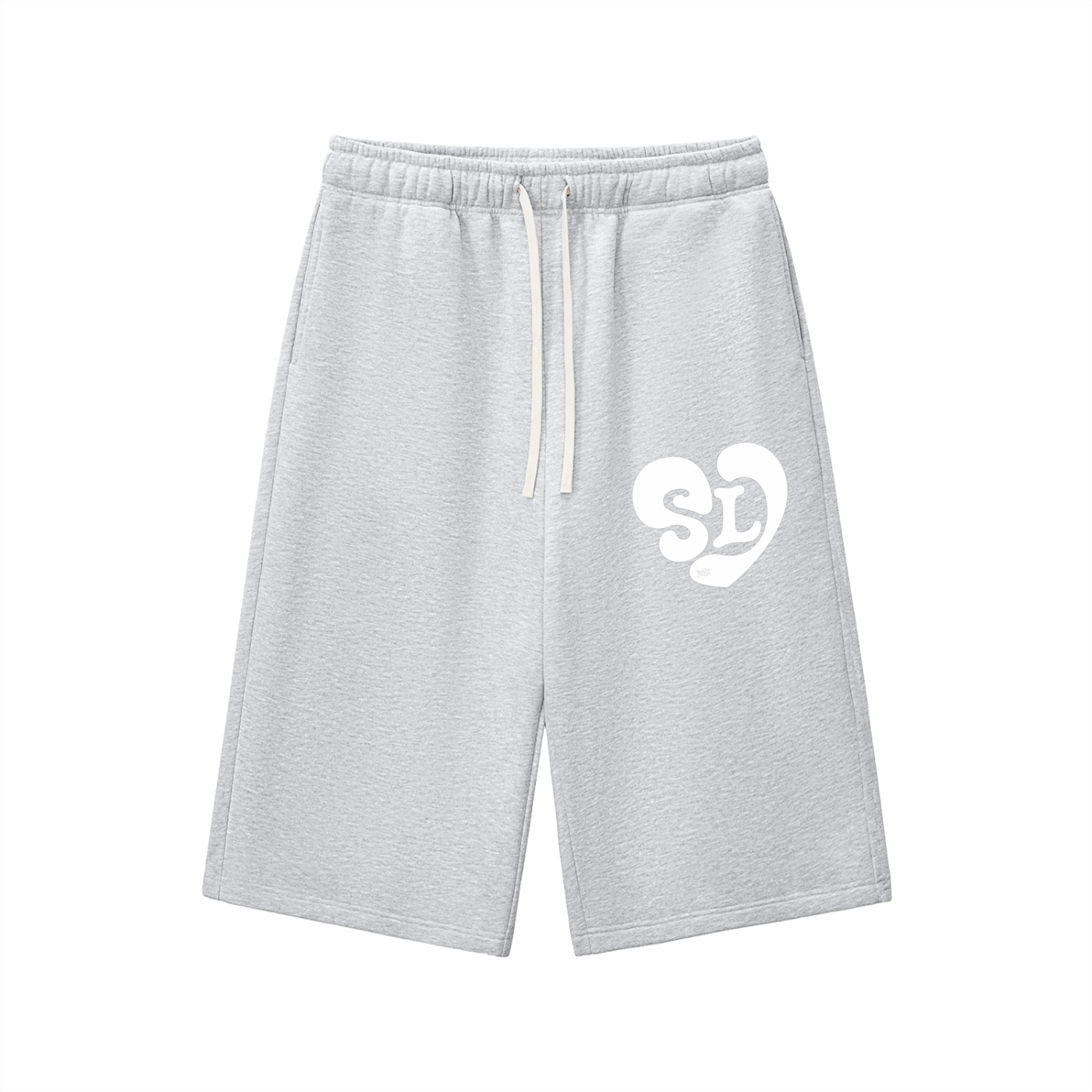 Relaxed Drawstring Three-quarter Sweatpants