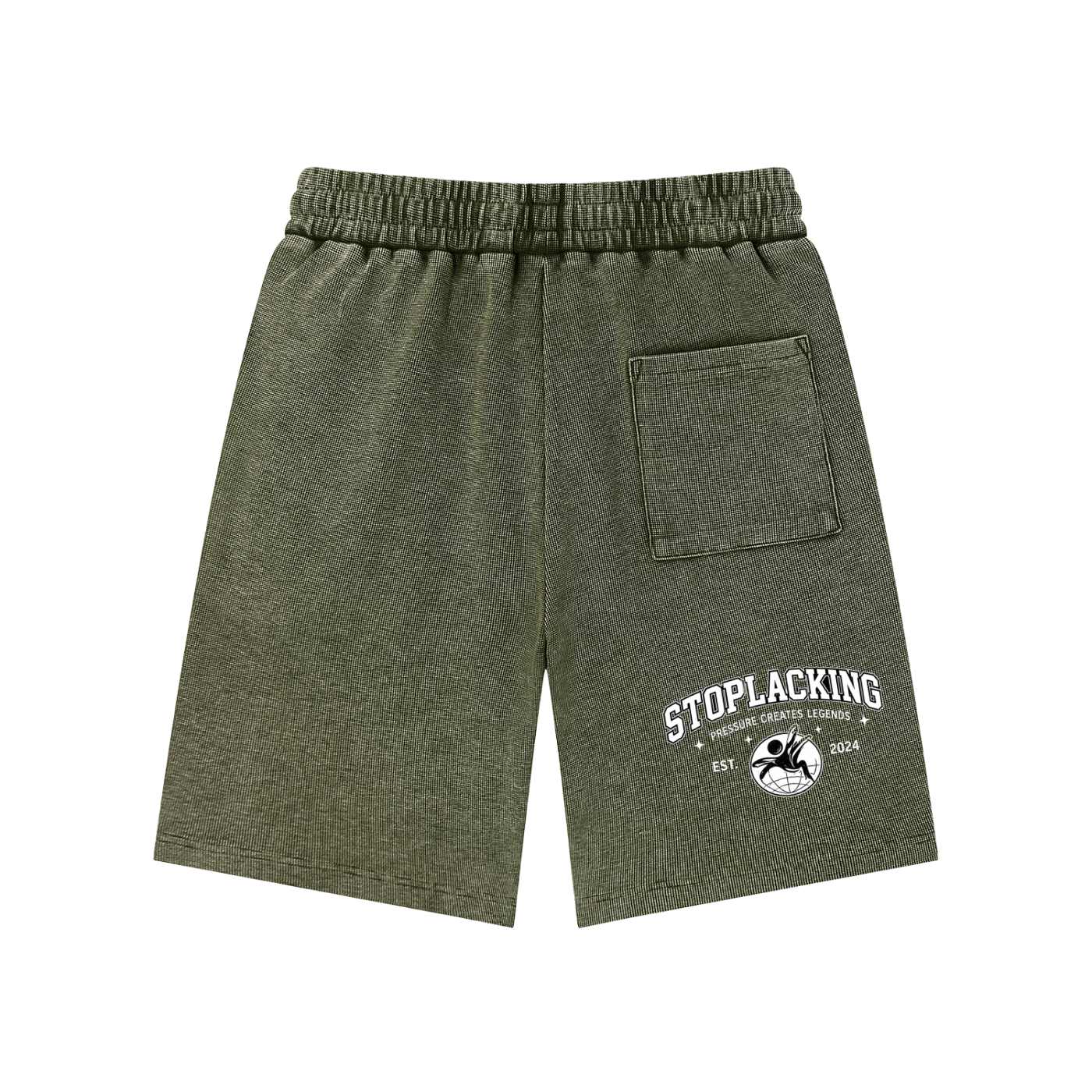 Mineral Wash Waffle Knit Shorts