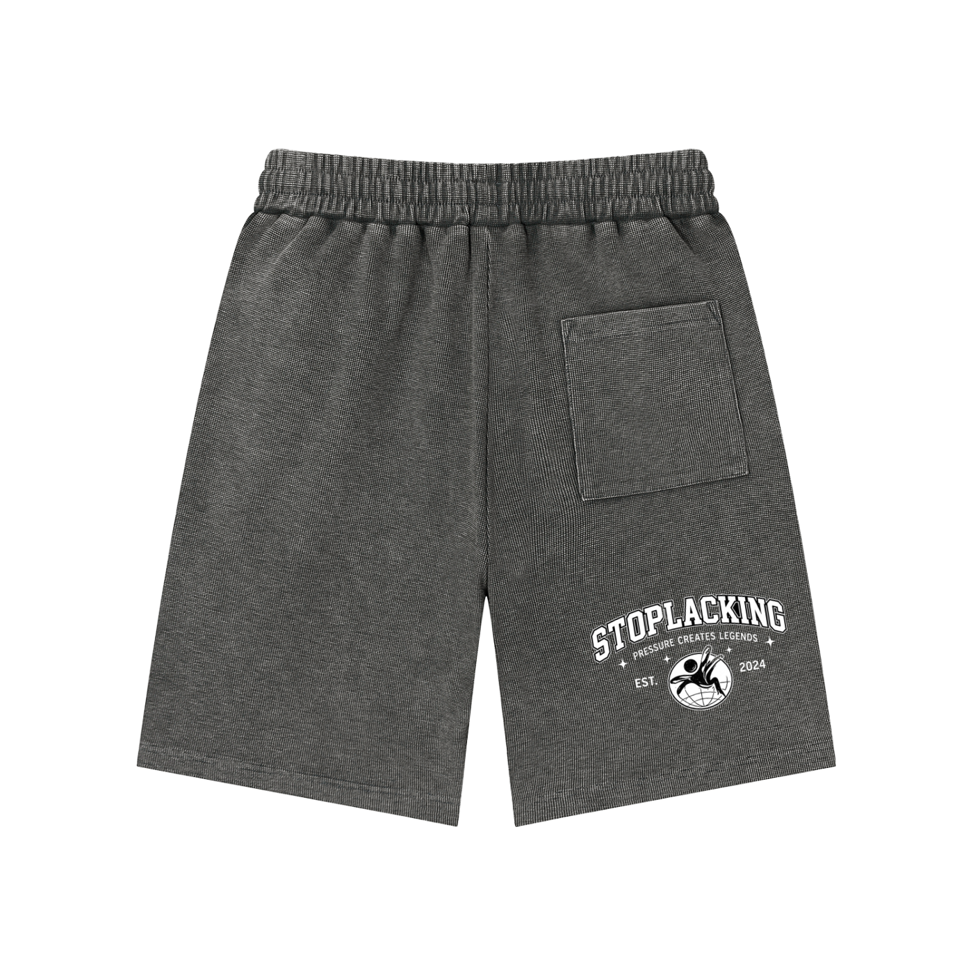 Mineral Wash Waffle Knit Shorts