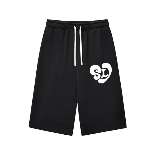 Relaxed Drawstring Three-quarter Sweatpants