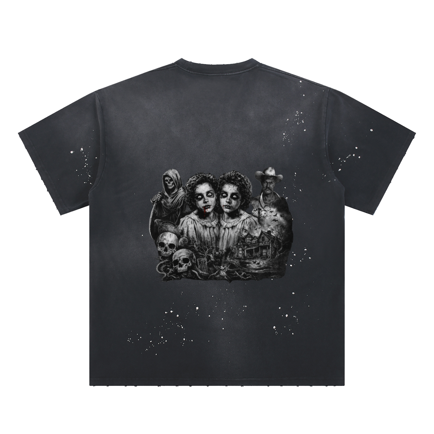Never Lack Again Paint Splatter T-Shirt