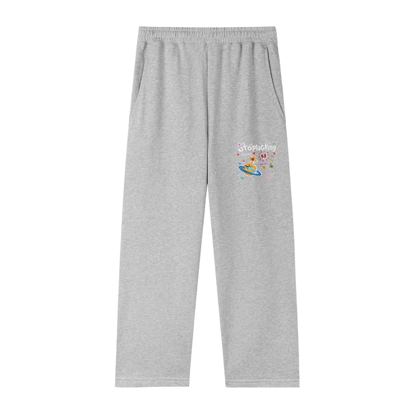 Party inside my head Straight-Leg Sweatpants
