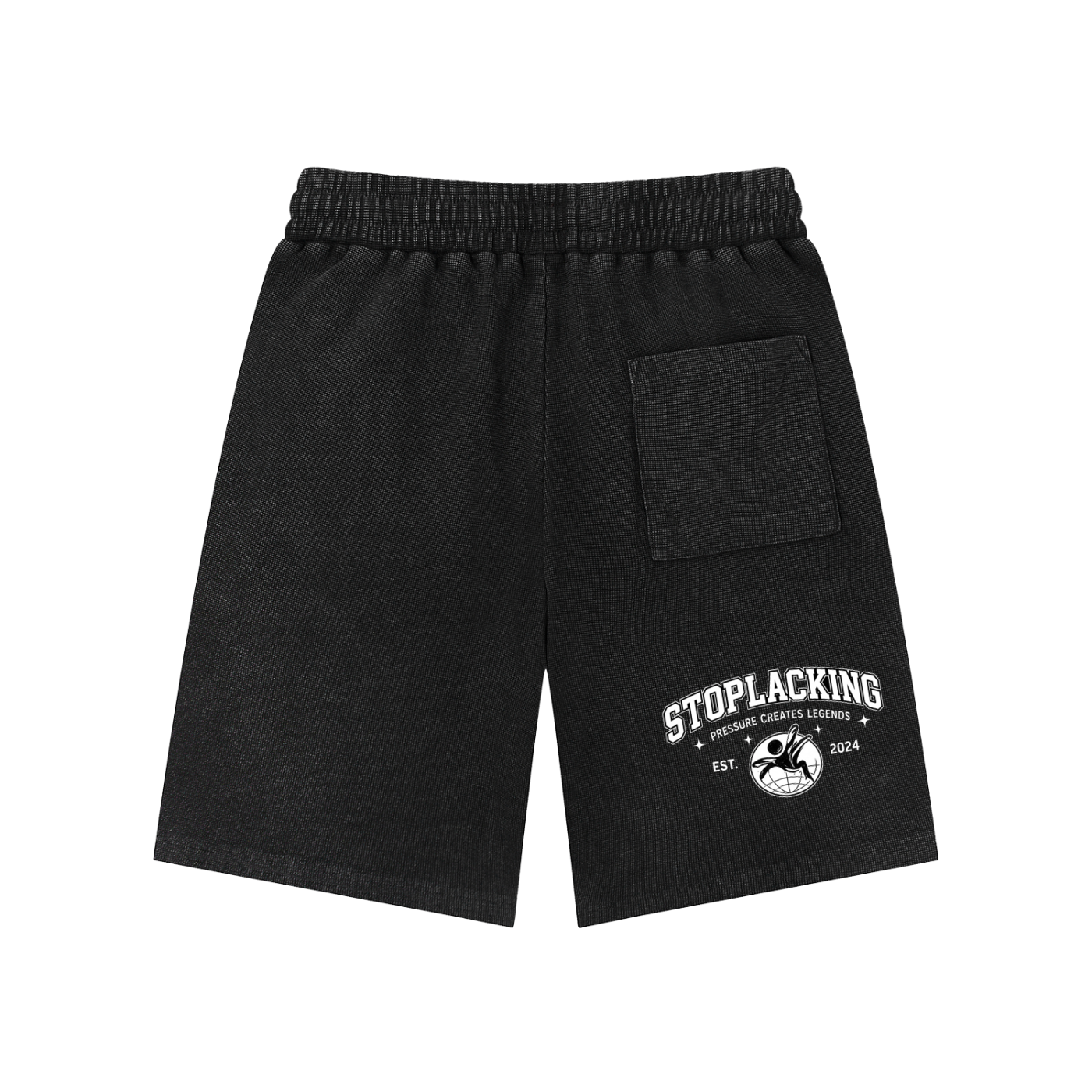 Mineral Wash Waffle Knit Shorts