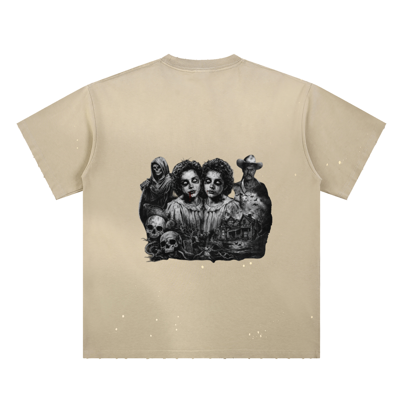 Never Lack Again Paint Splatter T-Shirt