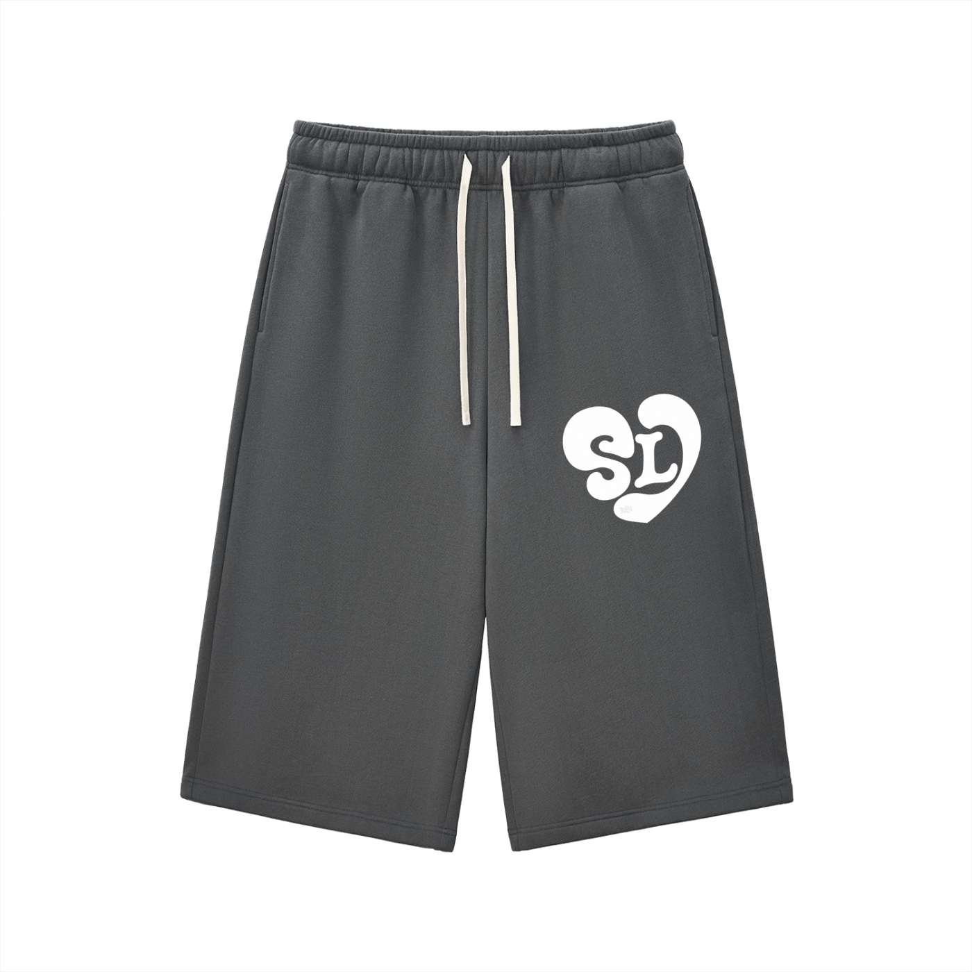 Relaxed Drawstring Three-quarter Sweatpants
